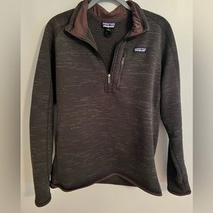 Men’s Size Large Brown Patagonia Quarter Zip Pullover